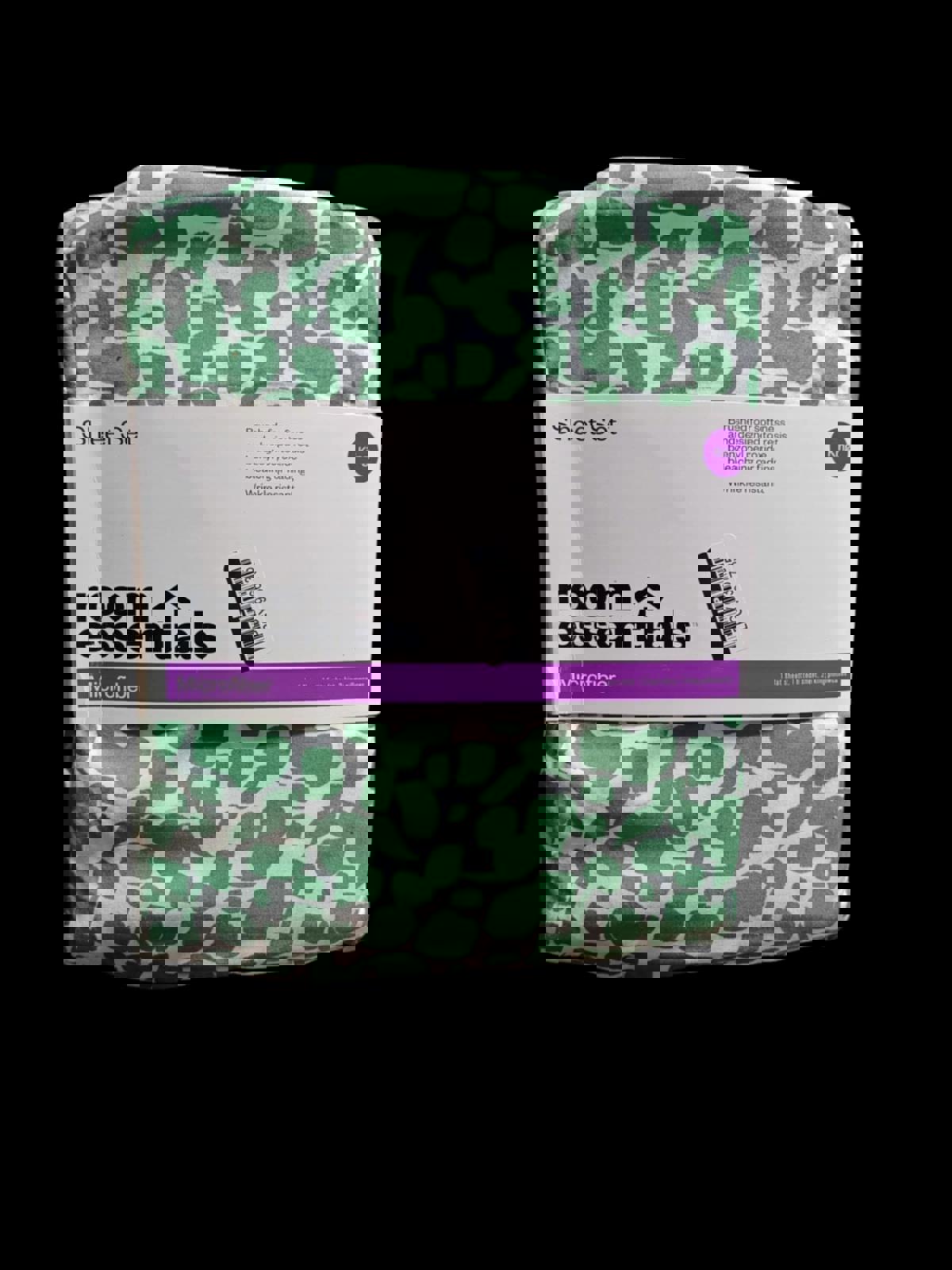 Printed Microfiber Sheet Set - Room Essentials Green Blotch- TWIN/ TWIN XL