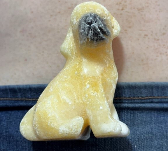 Alabaster Dog Figurine