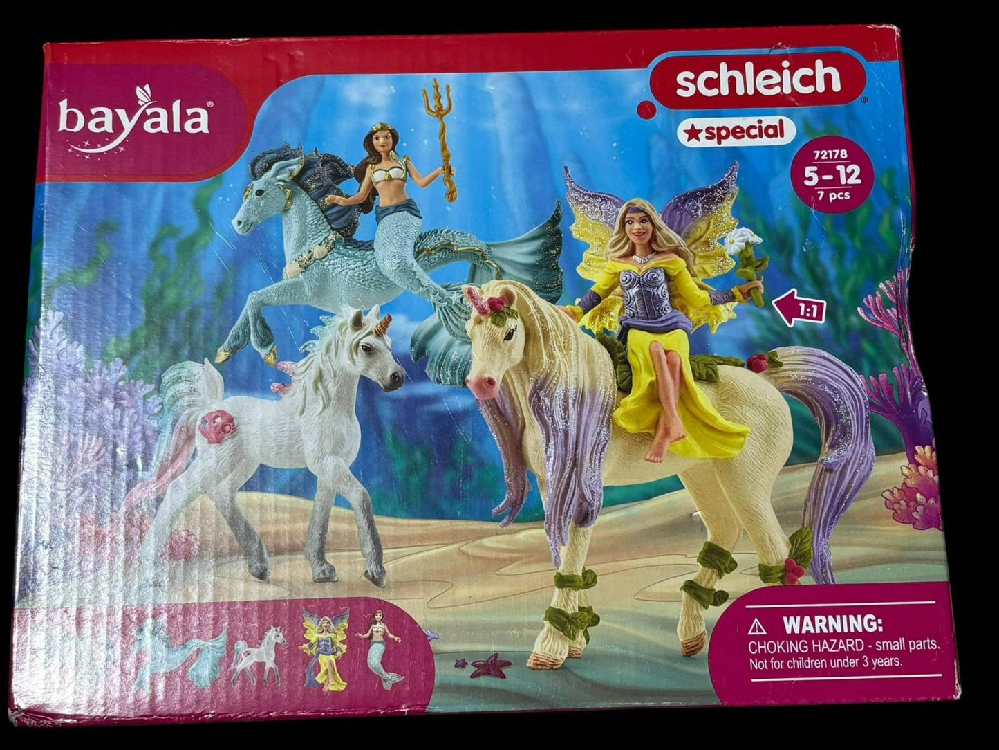 BAYALA - 7 PC MERMAID, UNICORN AND FAIRY  TOY STARTER SET