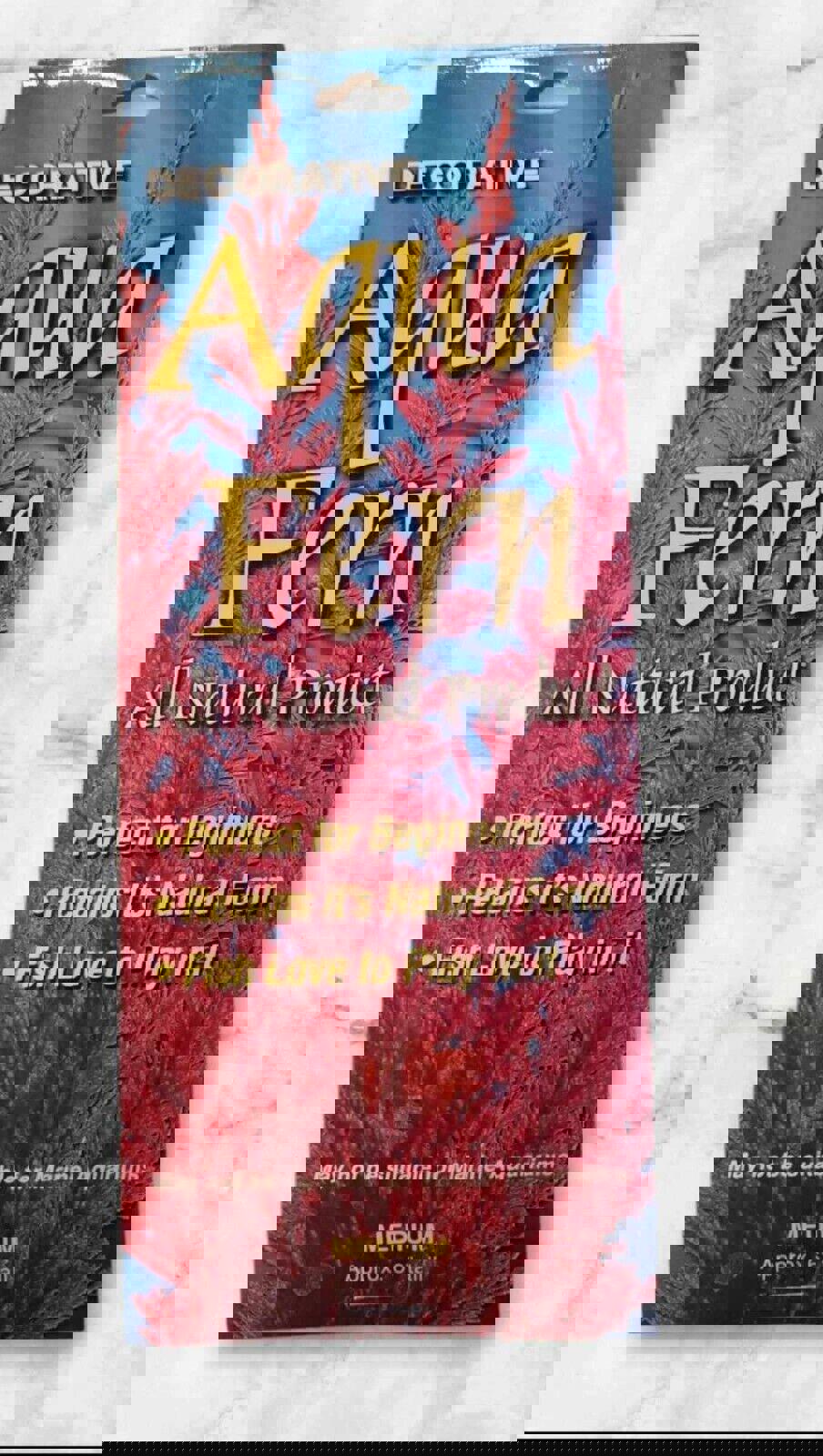 Nature's Image: Aquafern Medium, Freshwater 6" Red, Green or Rainbow Decor