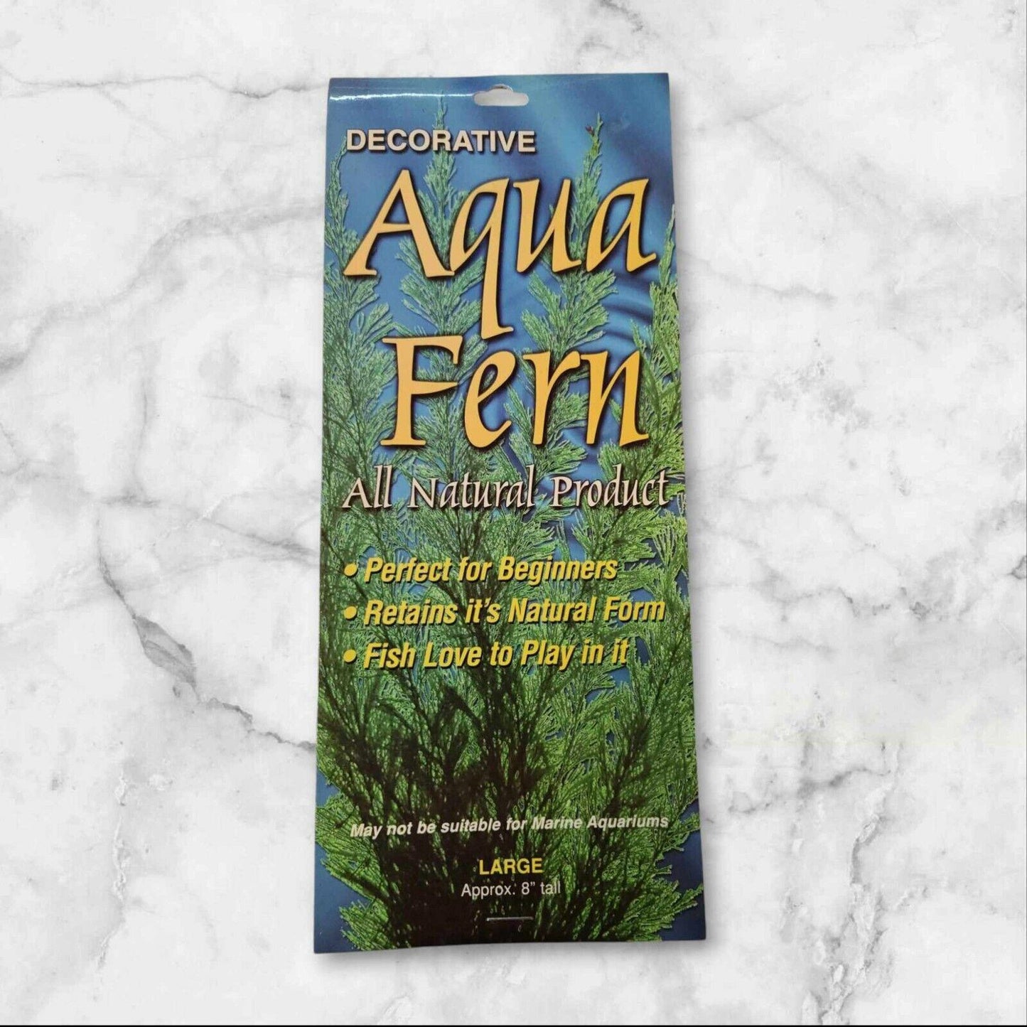 Nature's Image: Aquafern Medium, Freshwater 6" Red, Green or Rainbow Decor