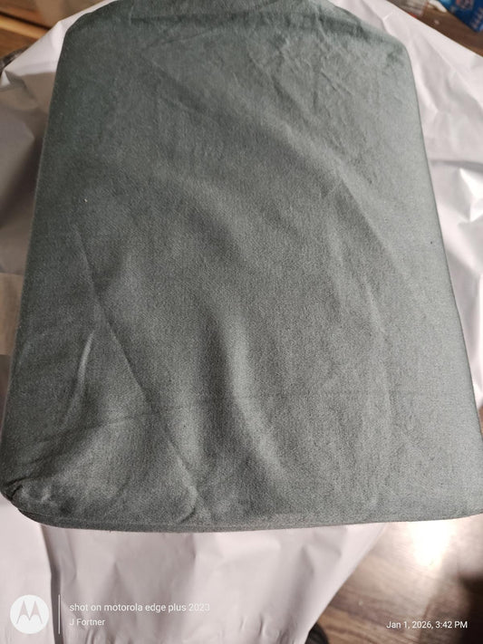 NEW Casaluna Percale FULL  Solid Sheet Set Full 100% Cotton Green