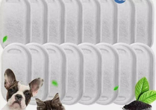16Pcs Dog Cat Water Fountain Filters Automatic Pet Fountain Filter Replacement