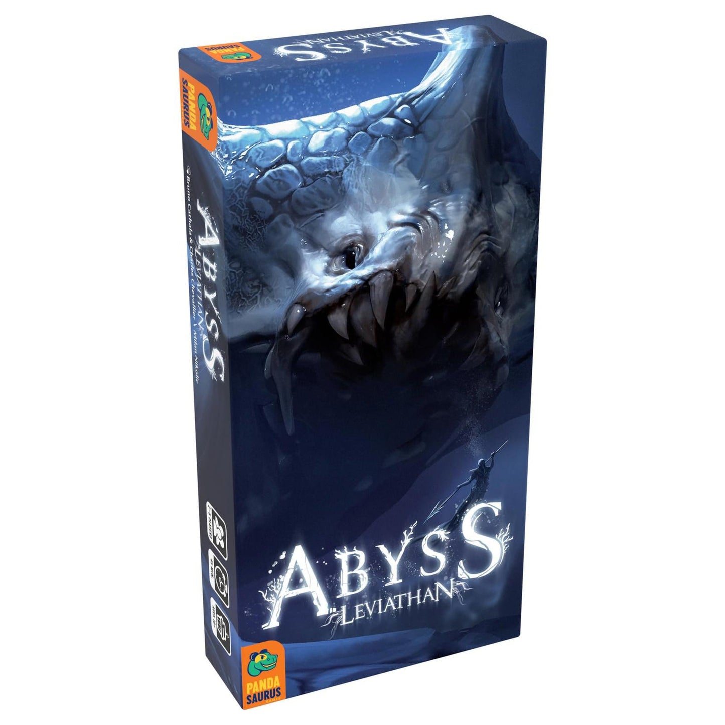 Abyss Leviathan board game box featuring a dark, underwater creature design.