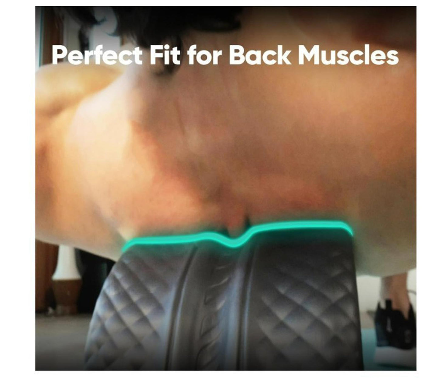 FitBeast Back Roller - 12 InDeep Tissue Massage Wheel, Yoga Wheel & Back Stretch