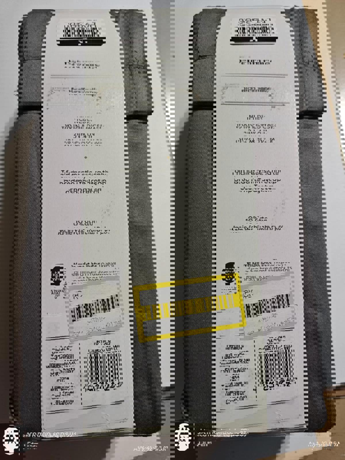 Threshold King 100% Cotton- Dark Grey Color -Pillowcase Set