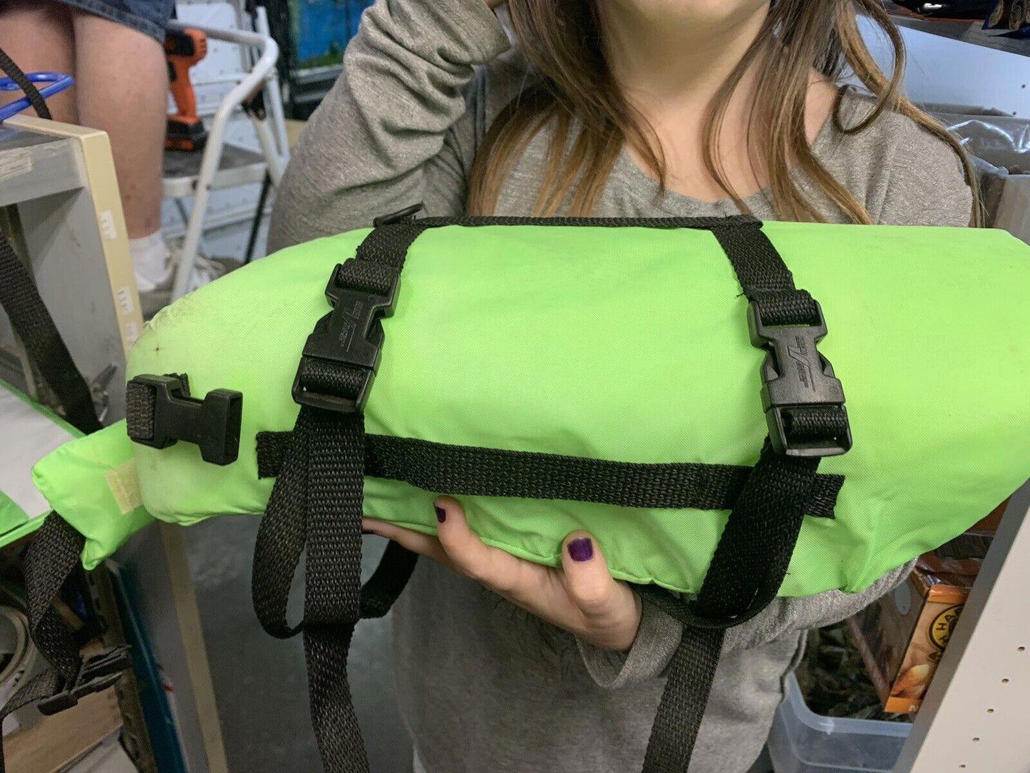Dog Life Vests Neon Green Small