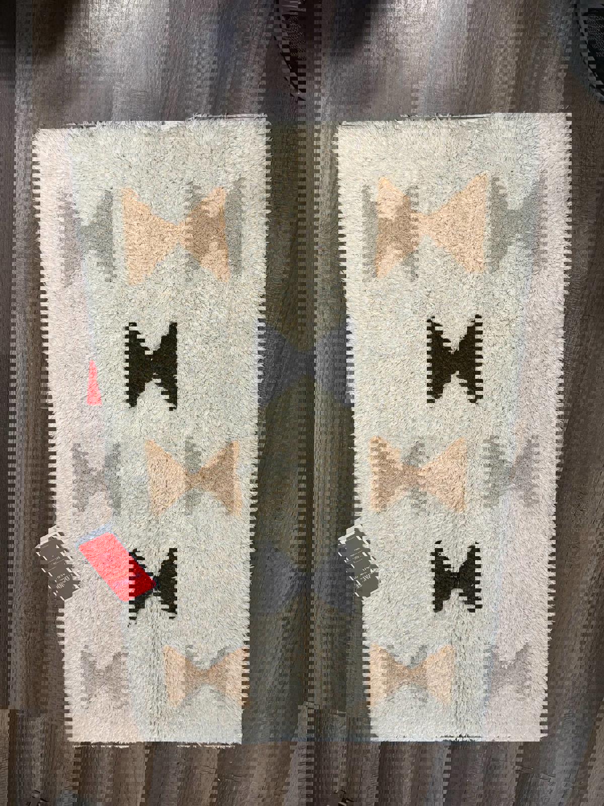 NEW Opalhouse Jungalow 18x30" Geometric Tufted Bath Rug In Cream / Black