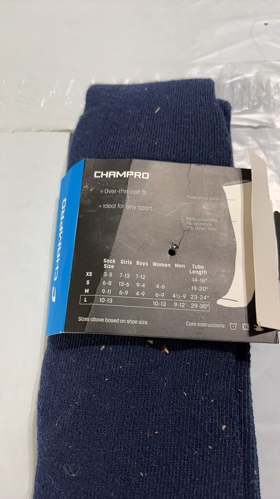 Champro Multi-Sport Athletic Sock - Large navy blue