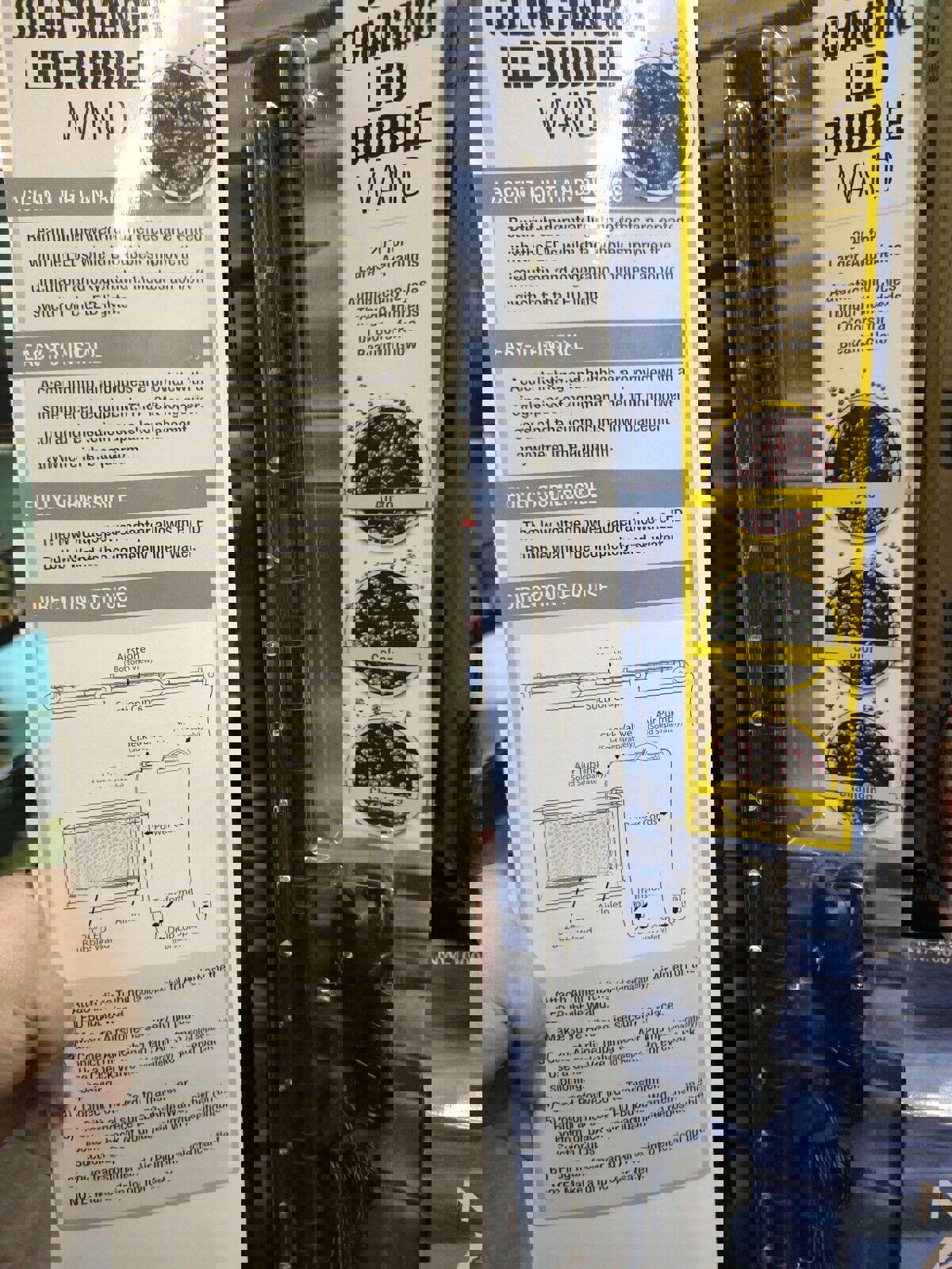 Color Changing LED Bubble Wand