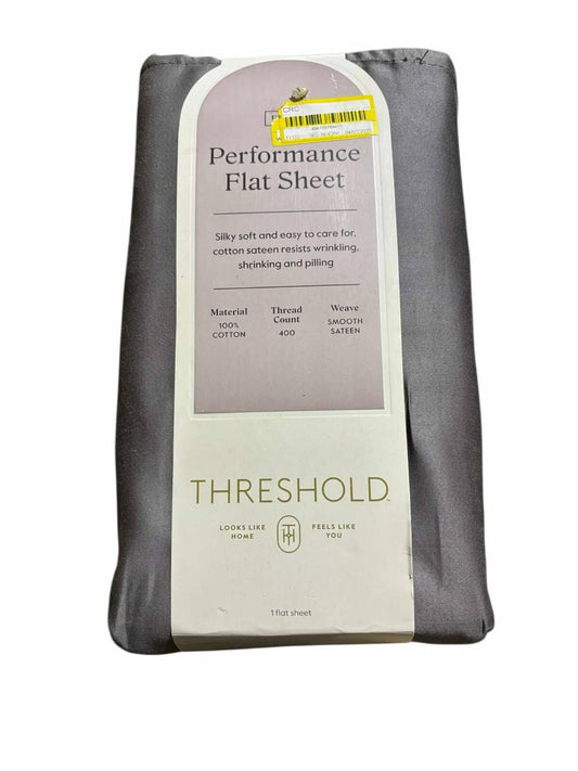 FULL Threshold 400 Thread Count Perfor Flat Sheet GRAY 100% Cotton