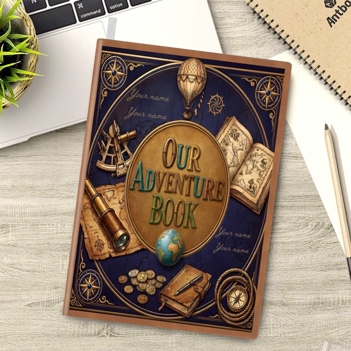 Personalized Our Adventure Book | Navy Notebook - Add all your Family Member Names - Journal
