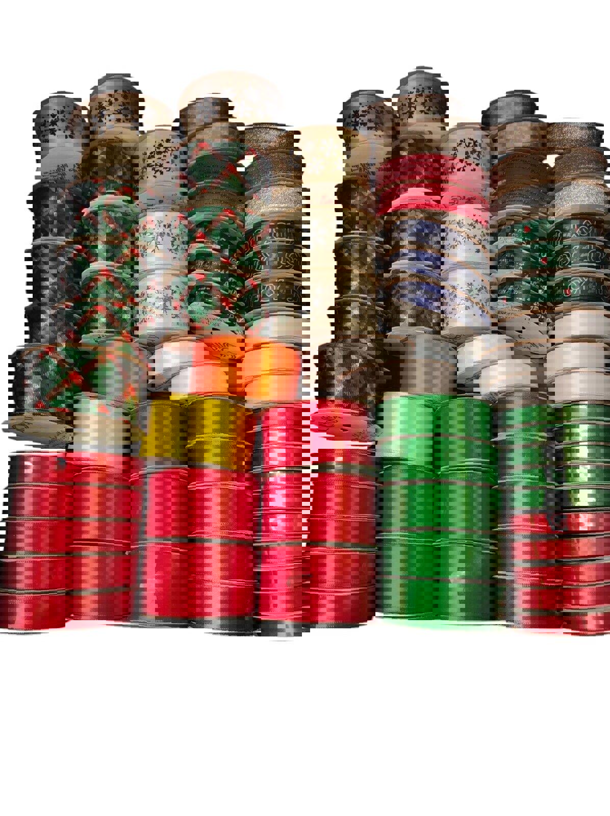 10 PACK  MIXED  ASSORTMENT   Brand New Rolls holiday ribbon lot