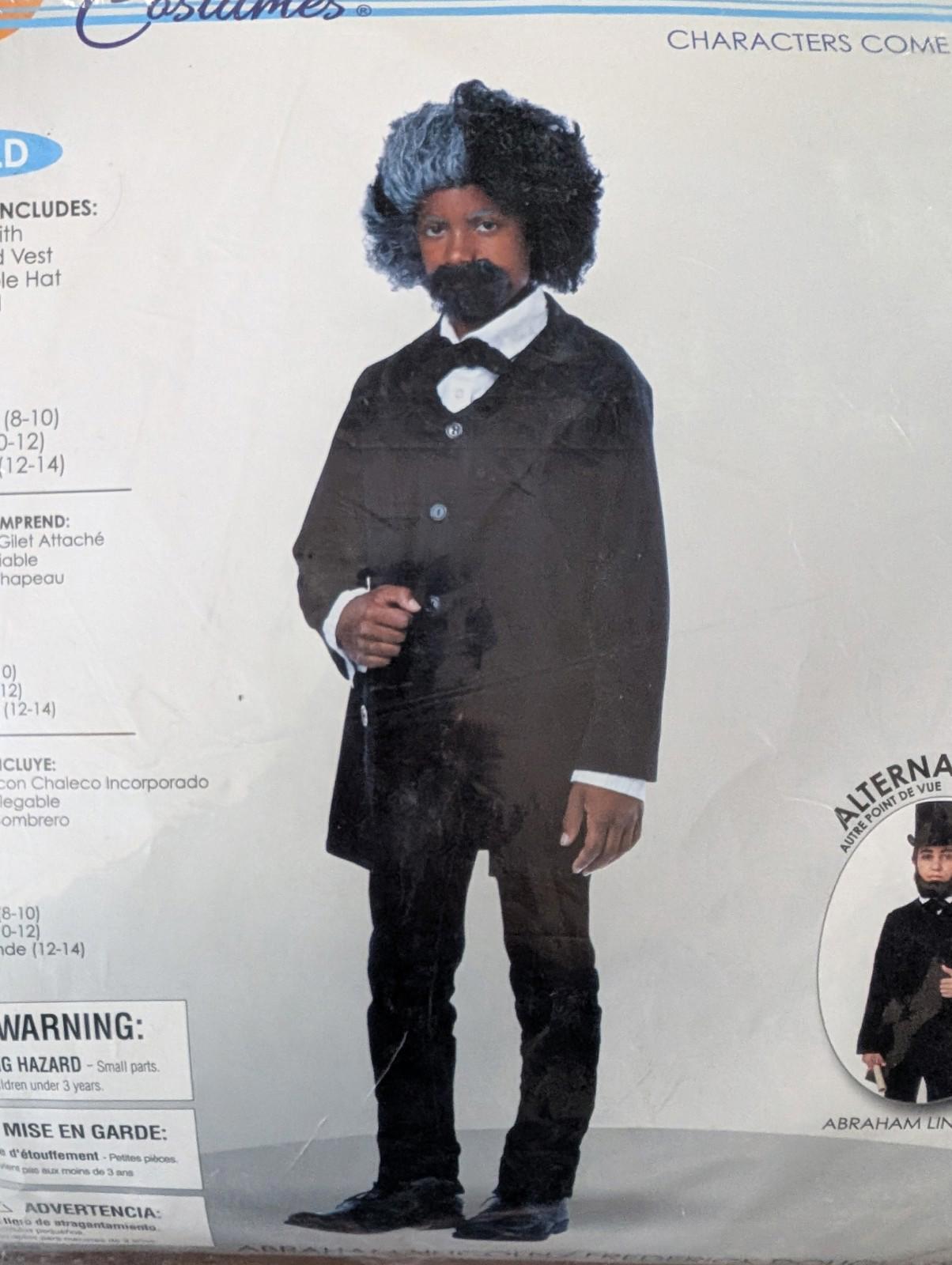 Costumes Abraham Lincoln/Frederick Douglass Costume  Kids Xtra Large 12-14