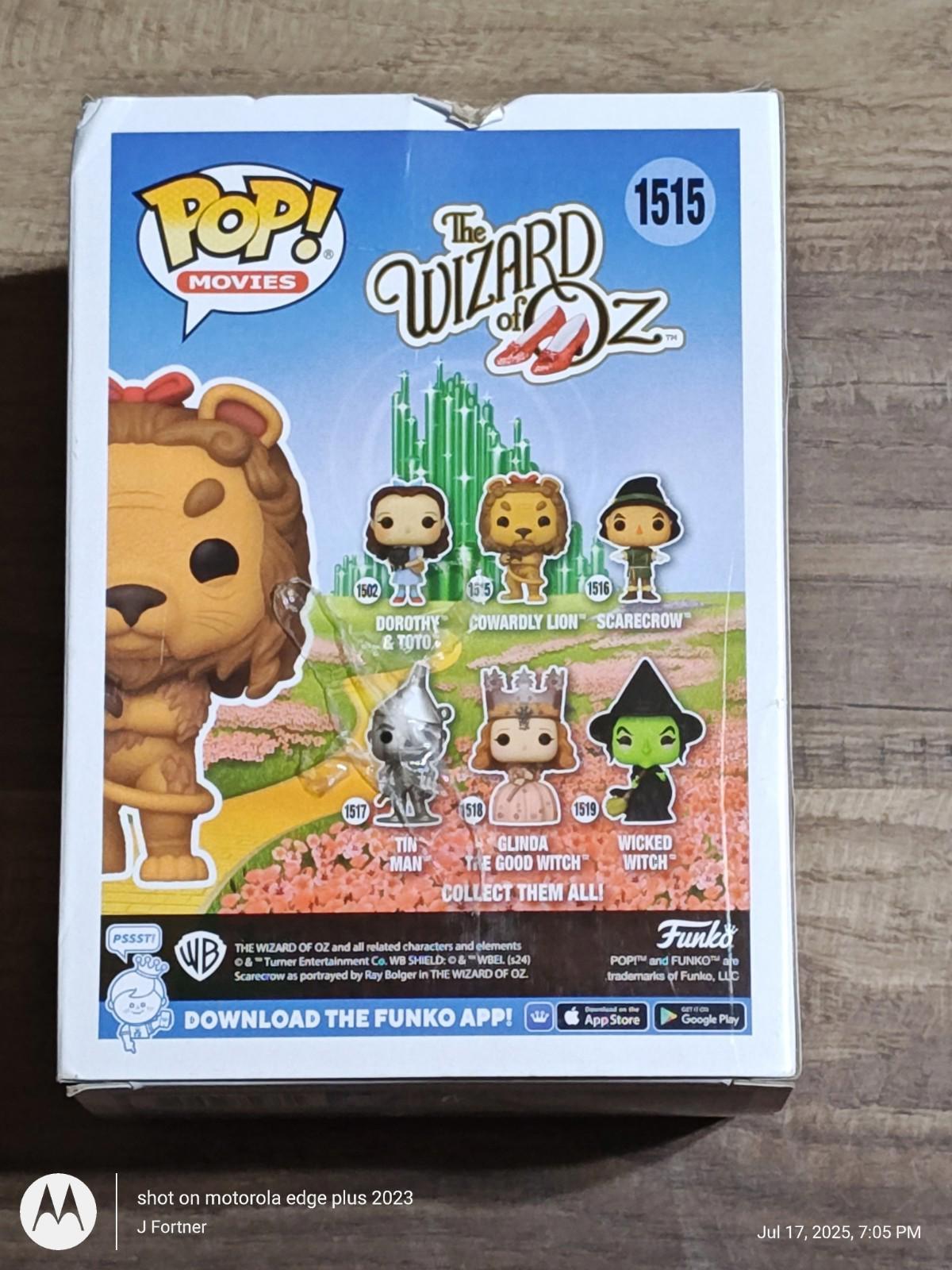 Funko POP! The Wizard of Oz 85th Anniversary Vinyl Figure - COWARDLY LION #1515