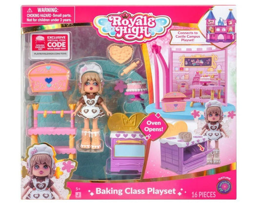 Royale High Baking Class Playset 1 Doll 6 Accessories Virtual Item Code