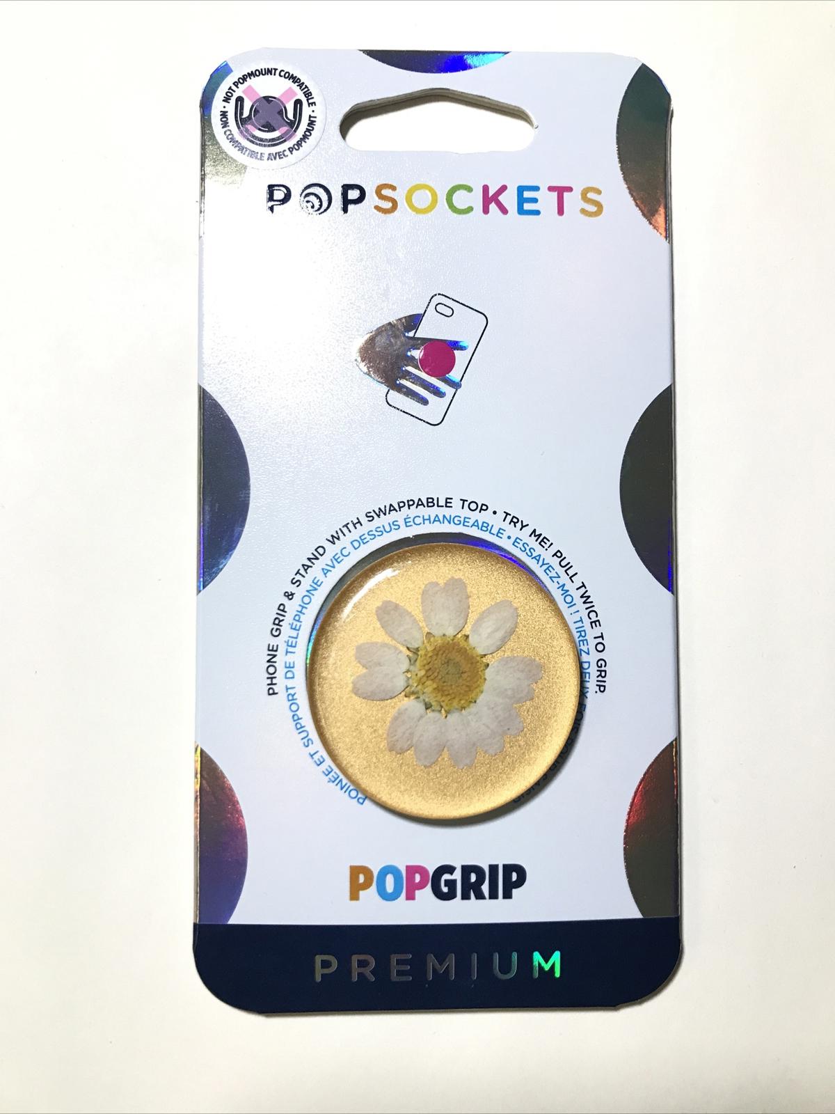 PopGrip Flower Daisy Premium Press Phone Grip & Stand