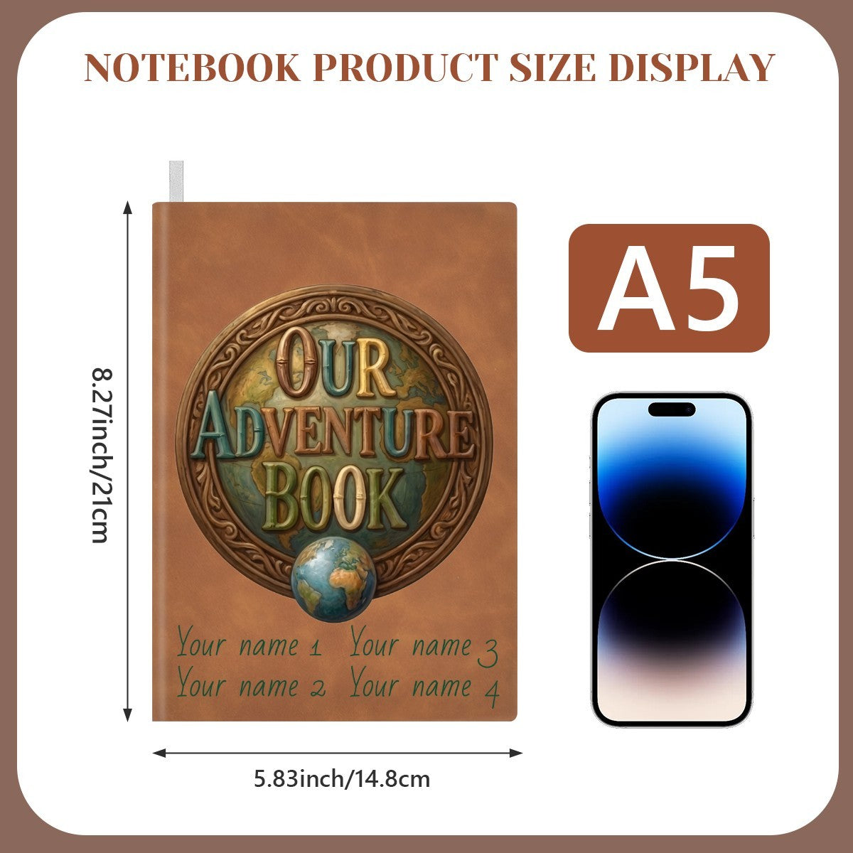 Personalized Our Adventure Book | Family Names A5 Notebook