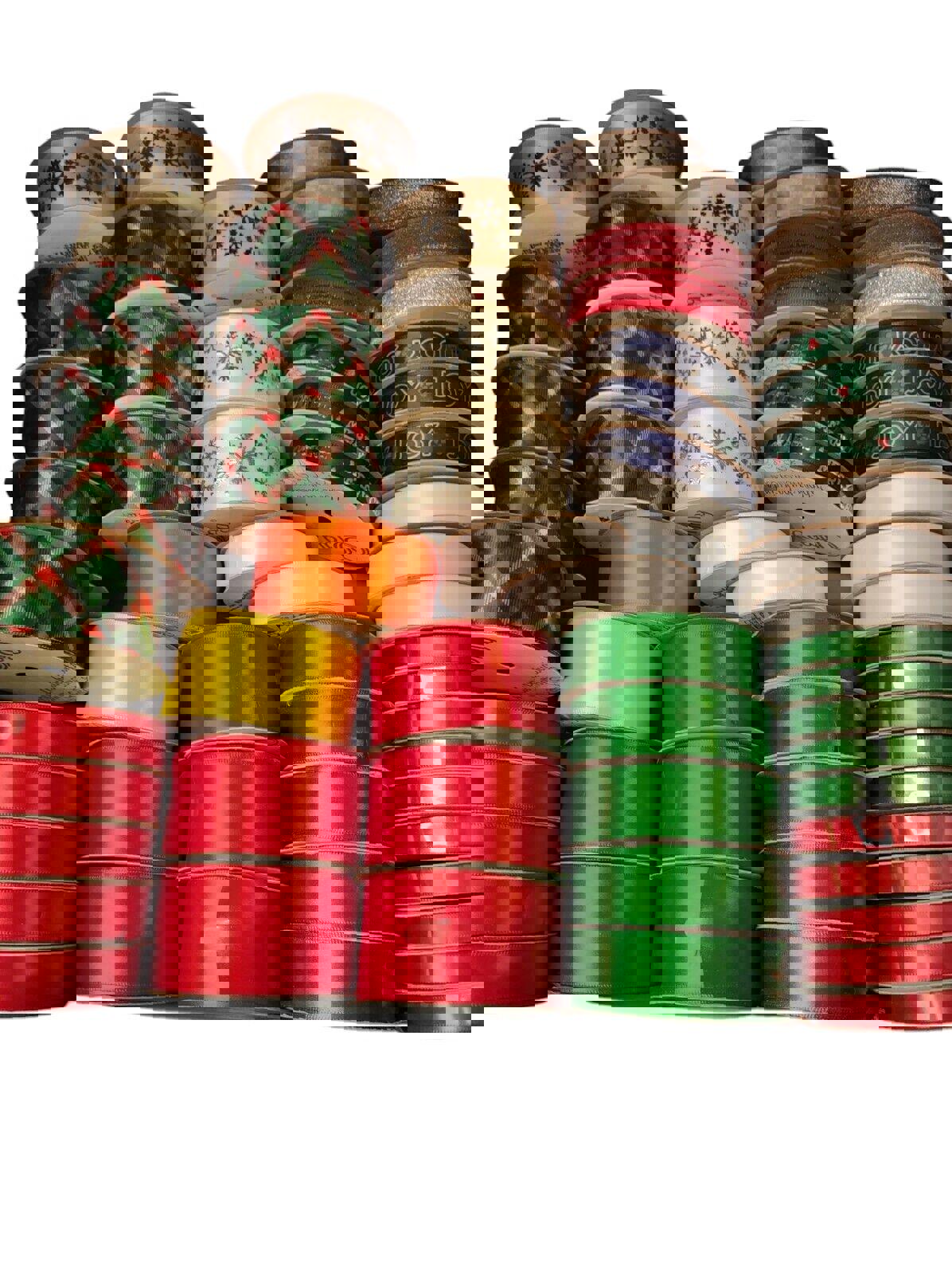 10 PACK  MIXED  ASSORTMENT   Brand New Rolls holiday ribbon lot