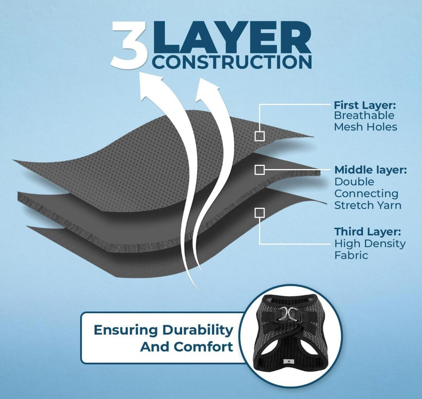 All Weather Mesh, Reflective, No Pull Harness for Large Dogs, Large