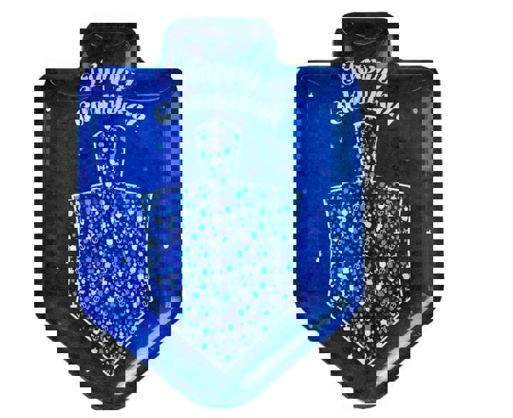 Rite Lite Happy Chanukah Dreidel Shaped Serving Tray - Large Melamine Decorative