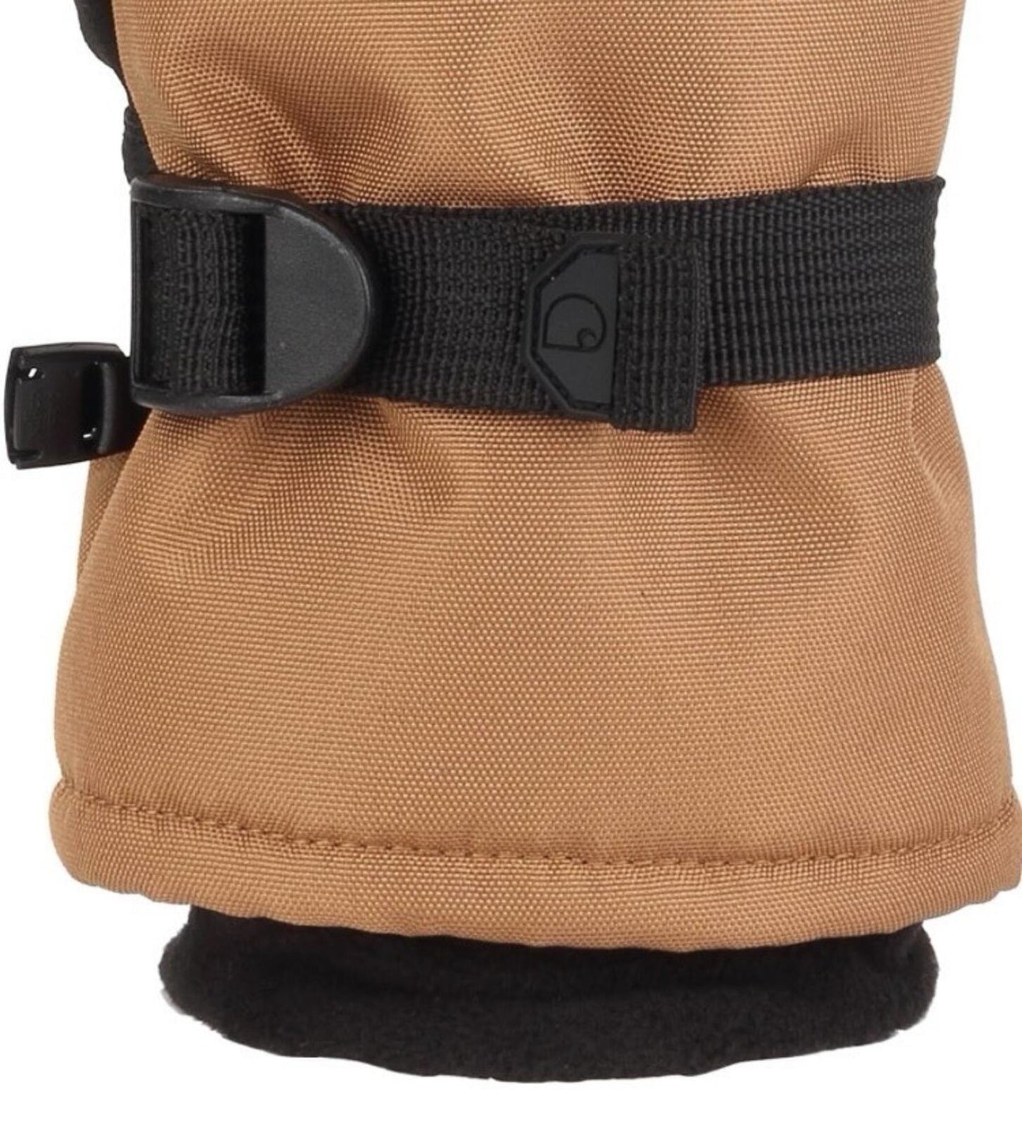 Carhartt Waterproof Insulated Mittens Brown Knit Cuff Fleece Lined Men's XXL