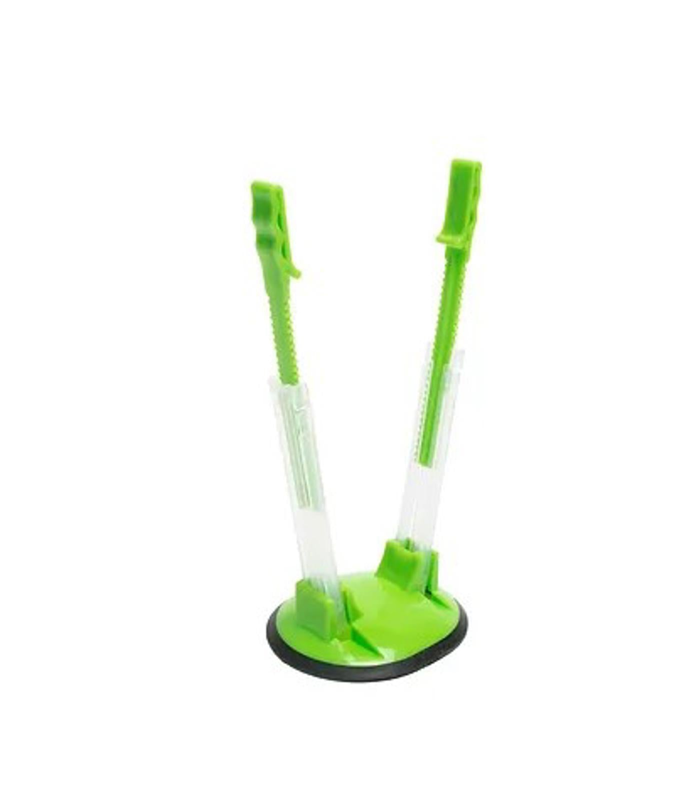 Adjustable Baggy Rack Stand - Hands-Free Plastic Bag Holder for Food Prep - NEW