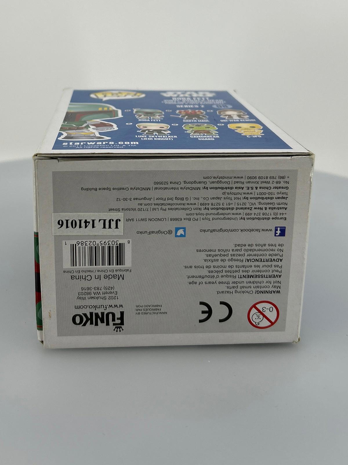 Funko POP! Star Wars Blue Box Boba Fett #8 Vinyl Figure DAMAGED BOX SEE PICS