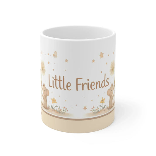 Personalized Little Friends Woodland Mug | Custom Name | Hedgehog Mushroom Watercolor Ceramic Gift
