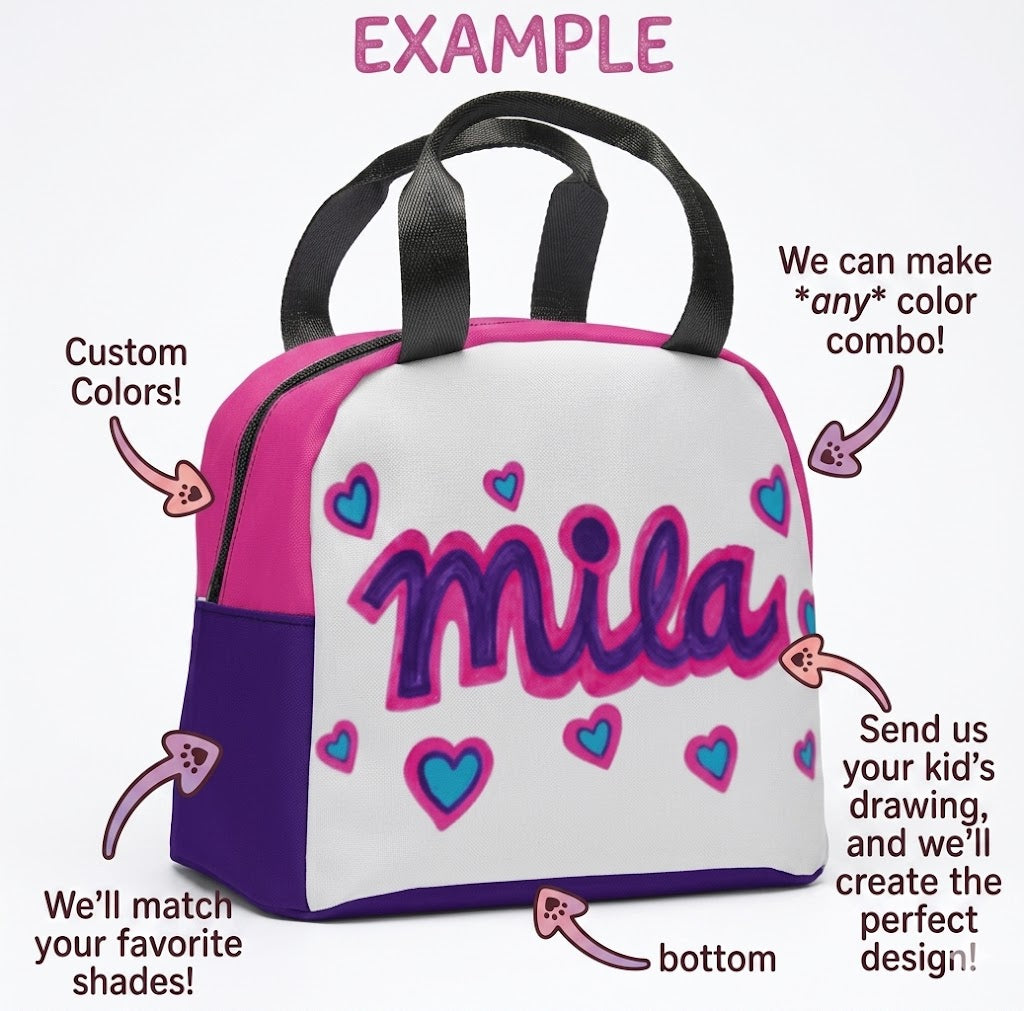 Personalized Photo Lunch Bag | Custom Printed Insulated Tote | Unique Gift for Work, School & Outdoors