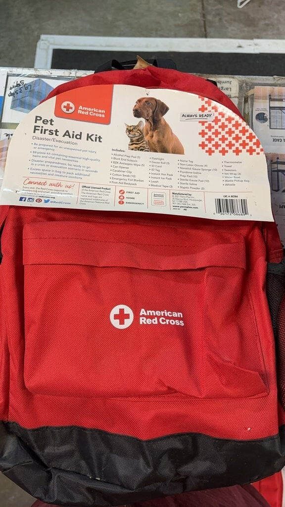 American Red Cross Pet First Aid Kit Backpack