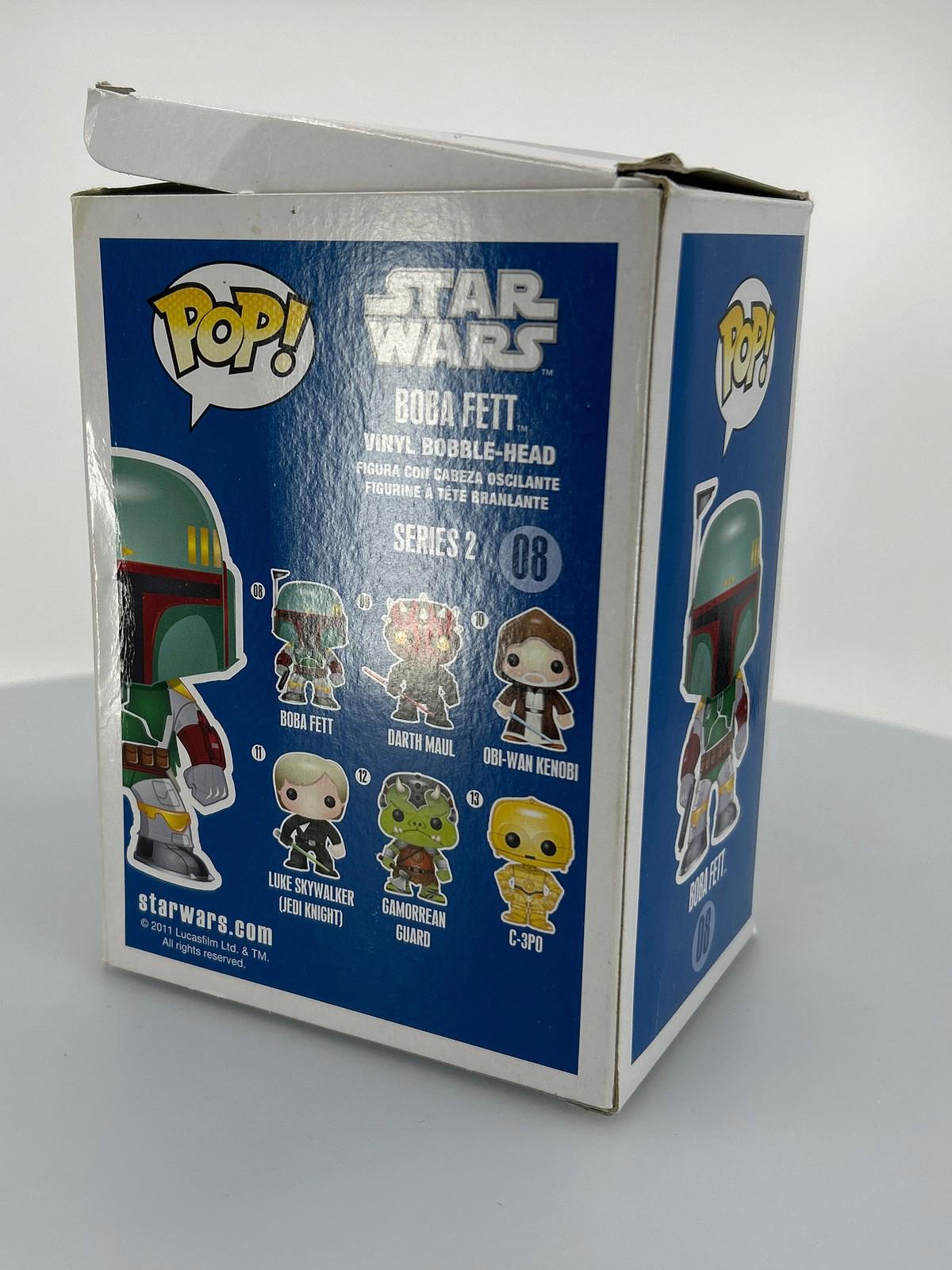 Funko POP! Star Wars Blue Box Boba Fett #8 Vinyl Figure DAMAGED BOX SEE PICS
