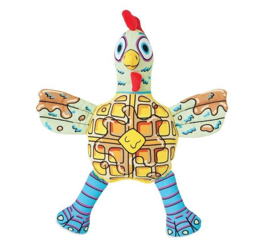 Fat Cat Chicken 'N Waffles Dog toy Strong Nylon Stuffy Toy