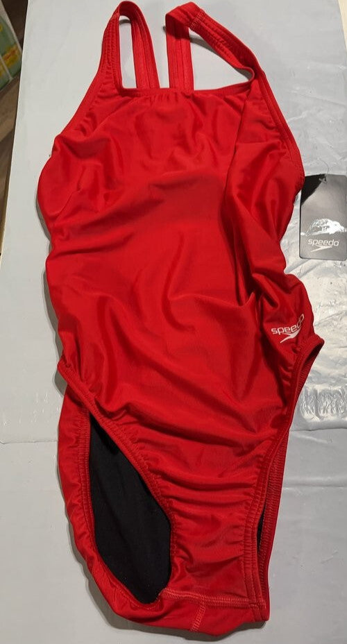 Speedo Red One-Piece Swimsuit with Tag - Women's Competitive Swimwear