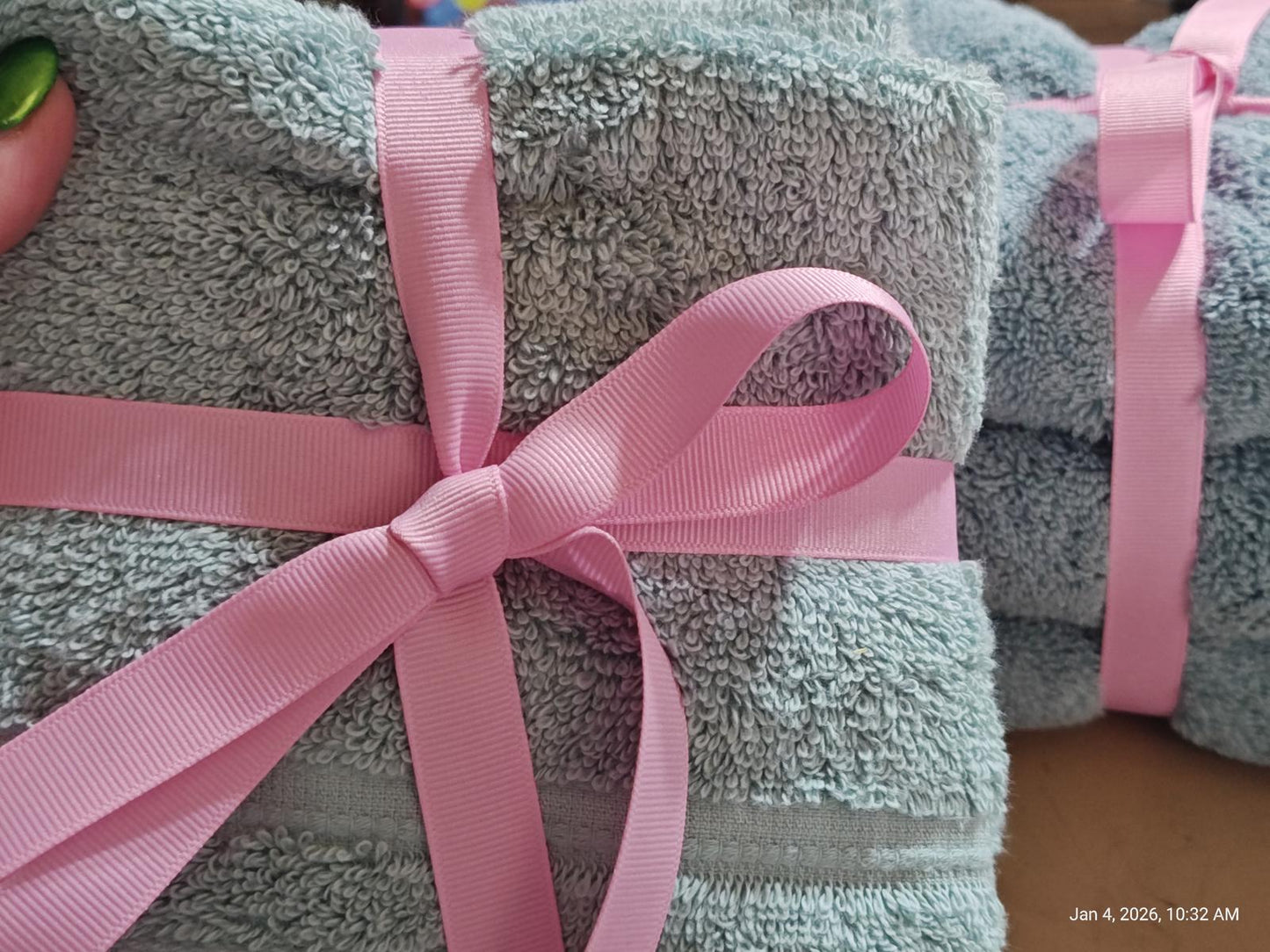 8 Piece set Aqua Blue Different makers BLUE Washcloths & Handtowels