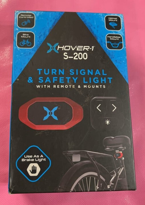 Hover-1 S-200 Turn Signal & Safety Light with Remote & Mounts New