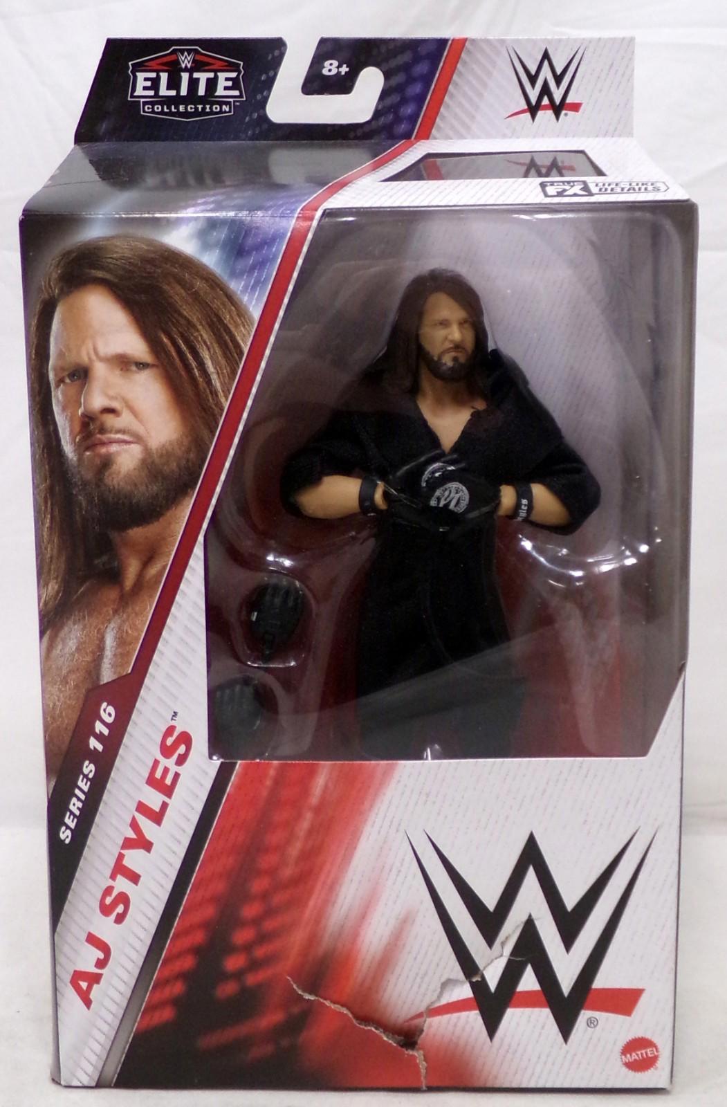 Mattel WWE Elite Collection Series 116 AJ Styles 6.5" Figure New Damaged Box
