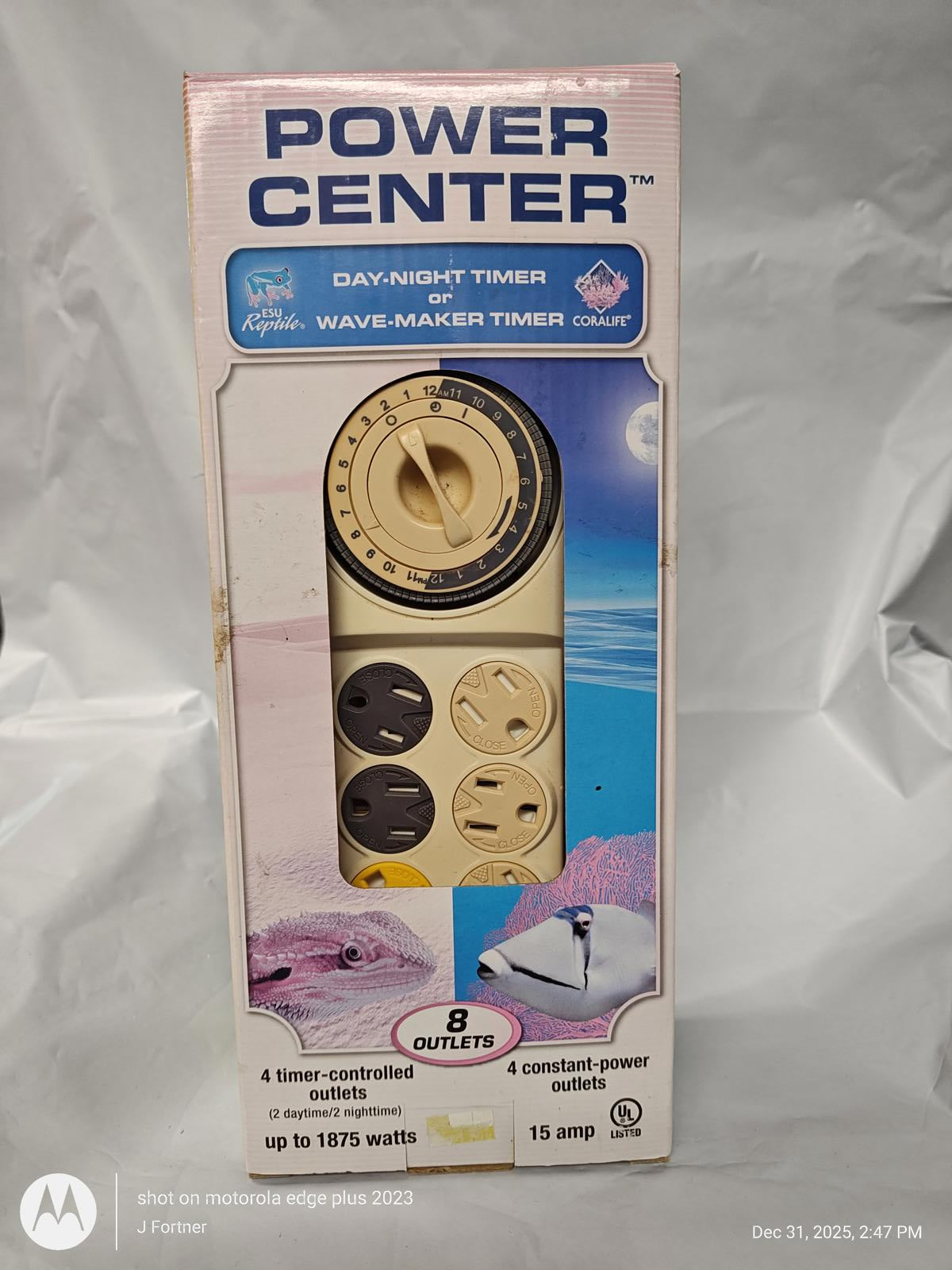 Power Center for Aquarium/Reptile 8-Outlet 24/7 Digital 1875 W / 10.25 IN