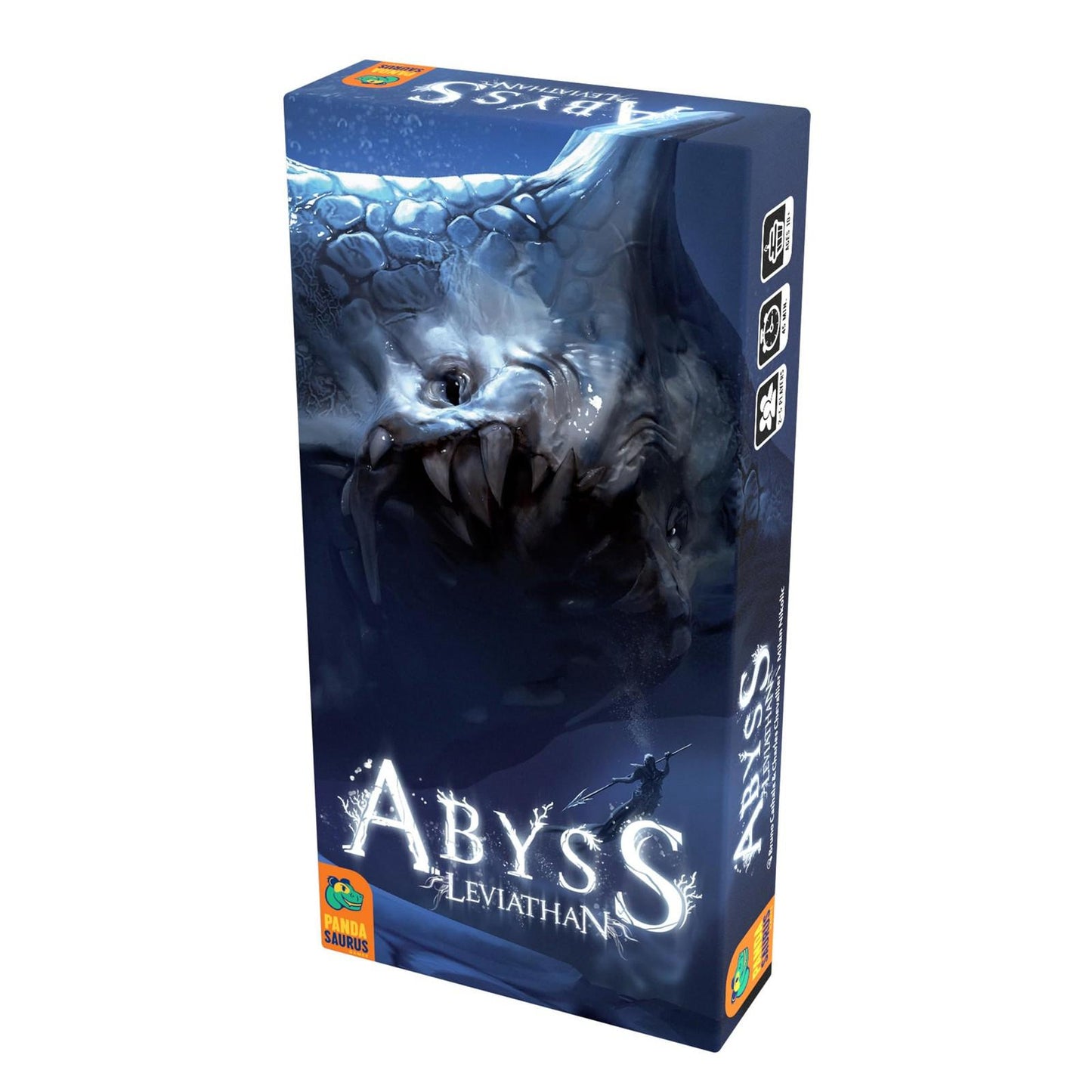 Abyss Leviathan board game box featuring a striking underwater design with a sea creature.