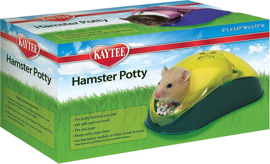 Kaytee Hamster Potty Assorted 6 Inches x 3.5 Inches x 2.75 Inches