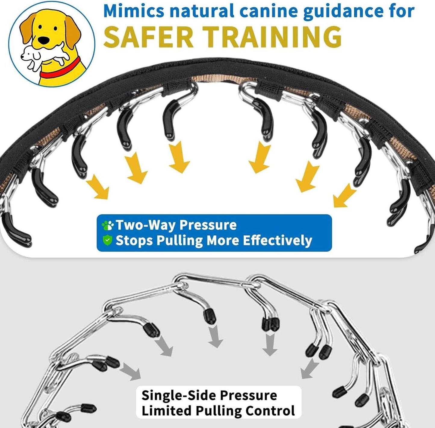 Leather Studded  Martingale Training Collar  Large Dogs