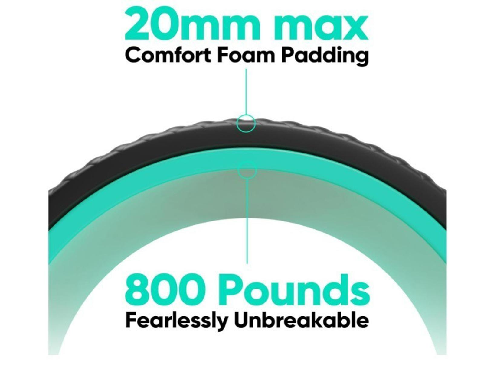 Comfort Foam Padding tire with 20mm thickness and 800 pounds unbreakable capacity.