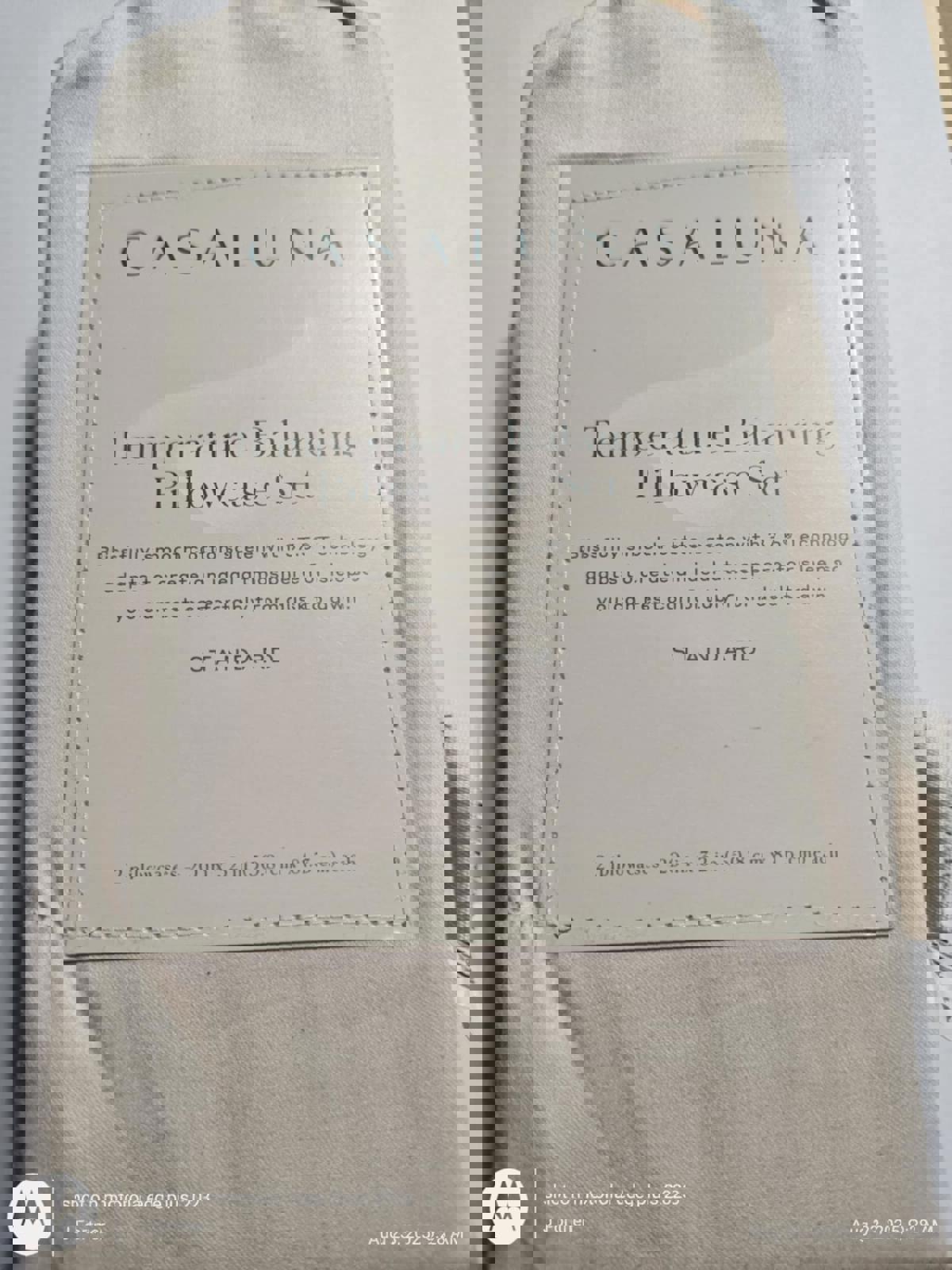 Casaluna Temp Bal . Standard/Queen- Snowfall White-Pillowcase Set