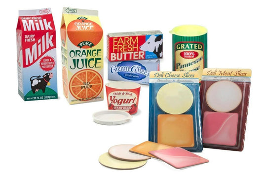 Fridge Fillers Grocery Play Food Cartons (8 Pieces) Toy Groceries