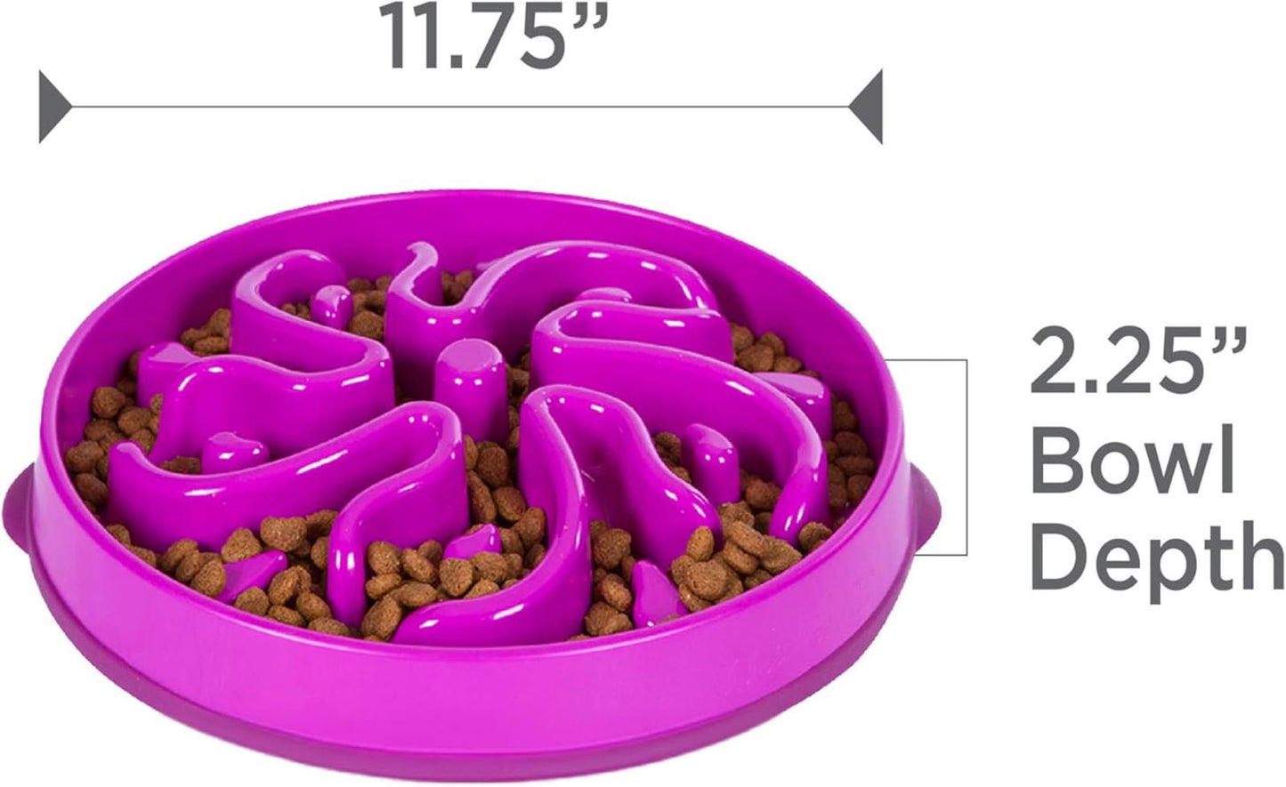 Large Slow Feeder Bowl, Puzzle Maze for Fast Eaters, Medium to Large Dogs,