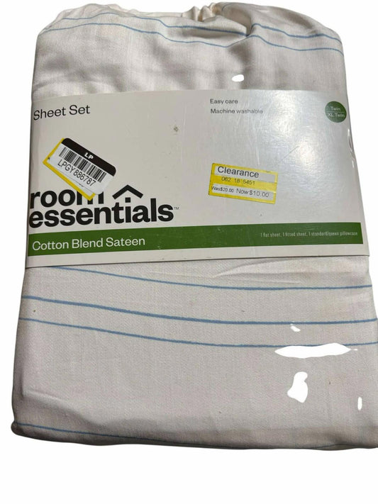 100% cotton  Sheet Set, Size TWIN XL, 4pcs, STRIPED