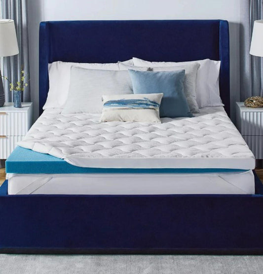 Queen Size - Novaform ComfortGrande Plus  3" Gel Memory Foam Mattress Topper