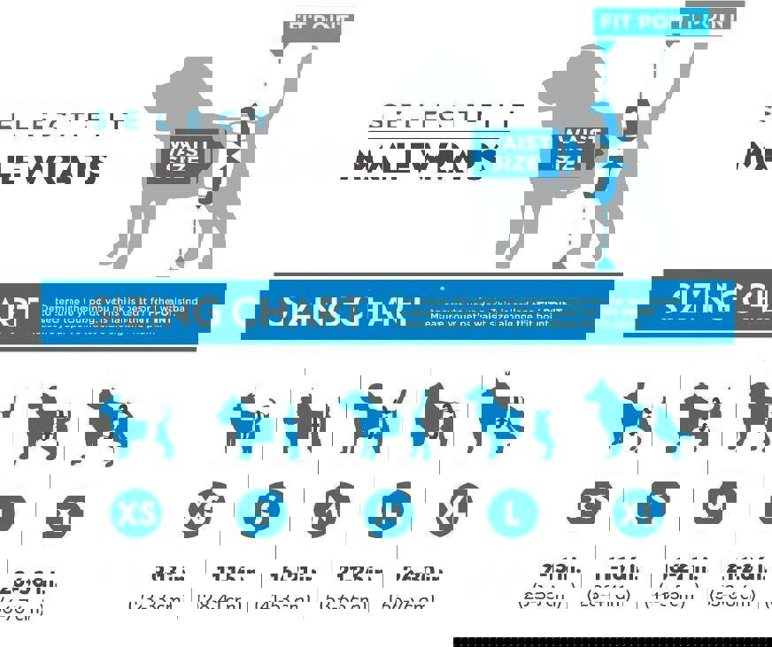 Paw Inspired Select Fit Disposable Male Wrap | Belly Band for Male Dogs with Ext