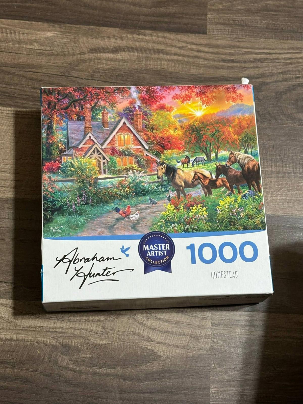 RoseArt Homestead 1000 Piece Jigsaw Puzzle By Abraham Hunter