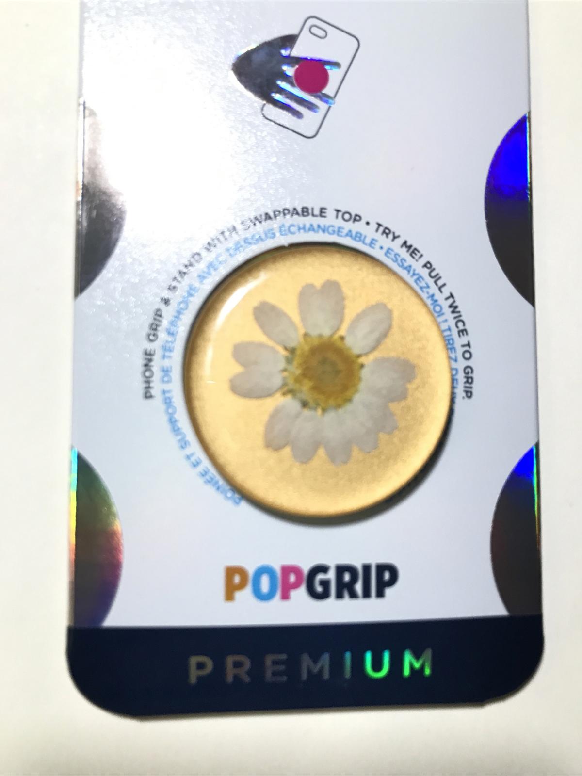 PopGrip Flower Daisy Premium Press Phone Grip & Stand